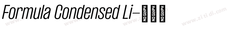 Formula Condensed Li字体转换